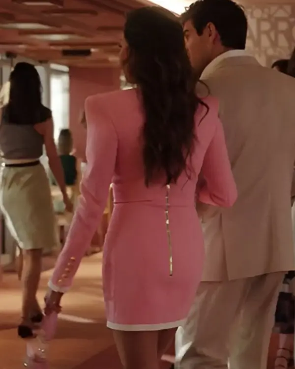 Emily in Paris S04 Ashley Park Pink Dress Coat