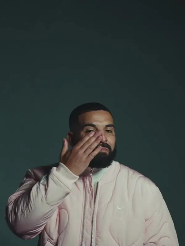 Drake Laugh Now Cry Later Pink Bomber Jacket