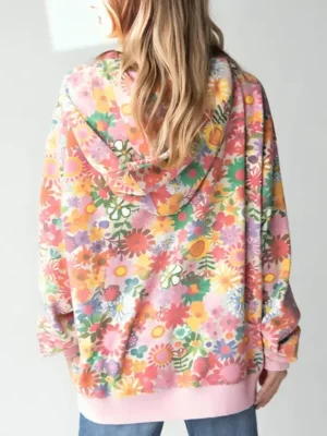 Natural Life Oversized Printed Sweatshirt