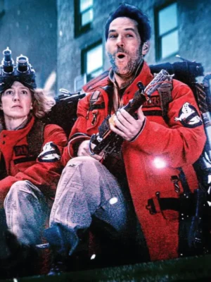 Ghostbusters Frozen Empire Paul Rudd Red Jacket