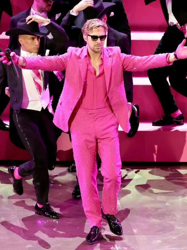 Ryan Gosling Oscar 2024 Pink Suit