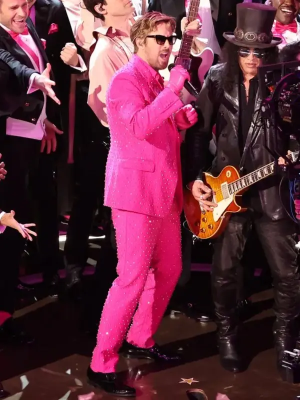 Ryan Gosling Oscar 2024 Pink Suit