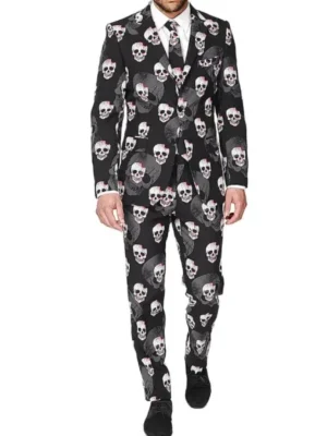 Halloween 2023 Skull Printed Suit