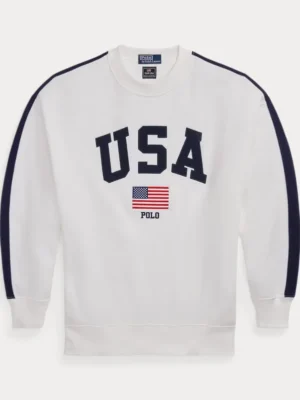 Team USA Oversize Fleece Crewneck Sweatshirt