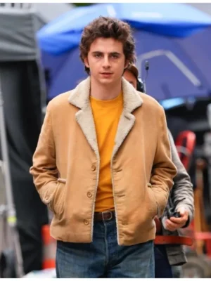 A Complete Unknown Timothee Chalamet Sherpa Jacket