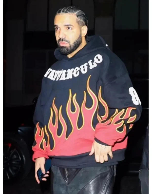 Drake Vaffanculo Flame Hoodie