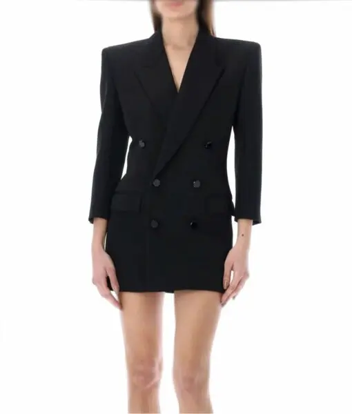 Dua Lipa Black Tailored Blazer