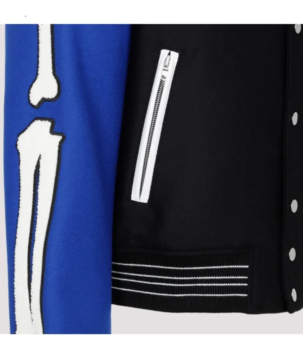 Amiri Bones Letterman Wool Jacket