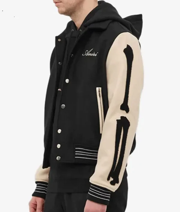 Amiri Bones Letterman Wool Jacket