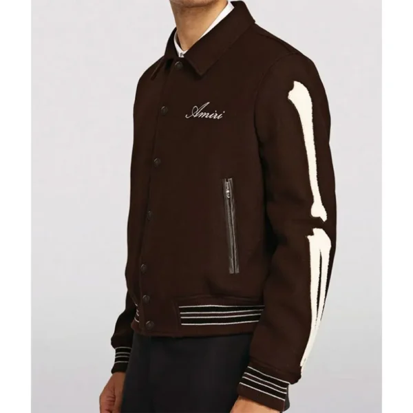 Amiri Bones Letterman Wool Jacket