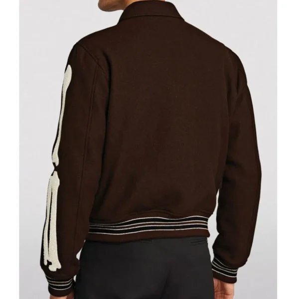 Amiri Bones Letterman Wool Jacket