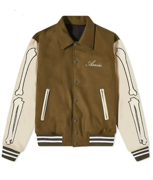 Amiri Bones Letterman Wool Jacket