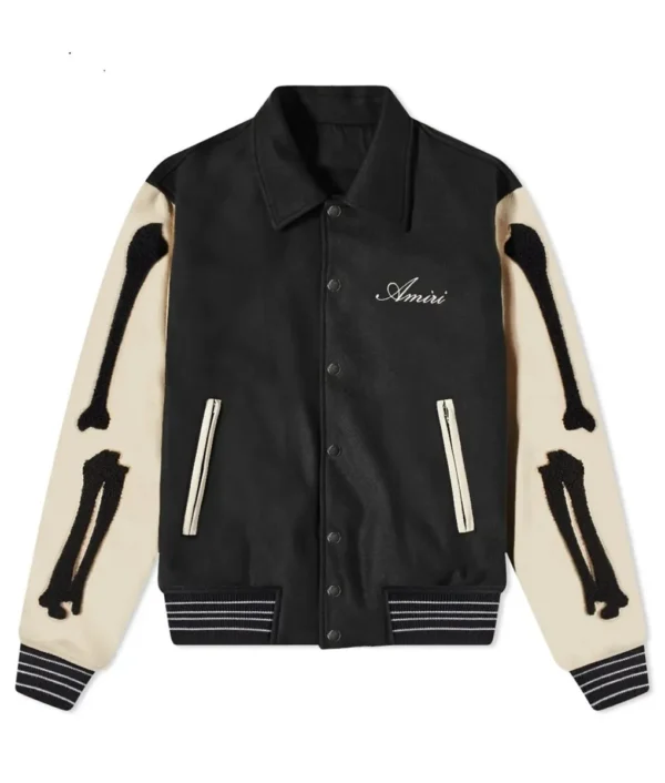 Amiri Bones Letterman Wool Jacket