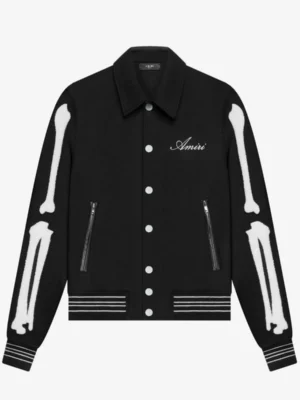 Amiri Bones Letterman Wool Jacket