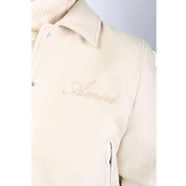 Amiri Bones Letterman Wool Jacket