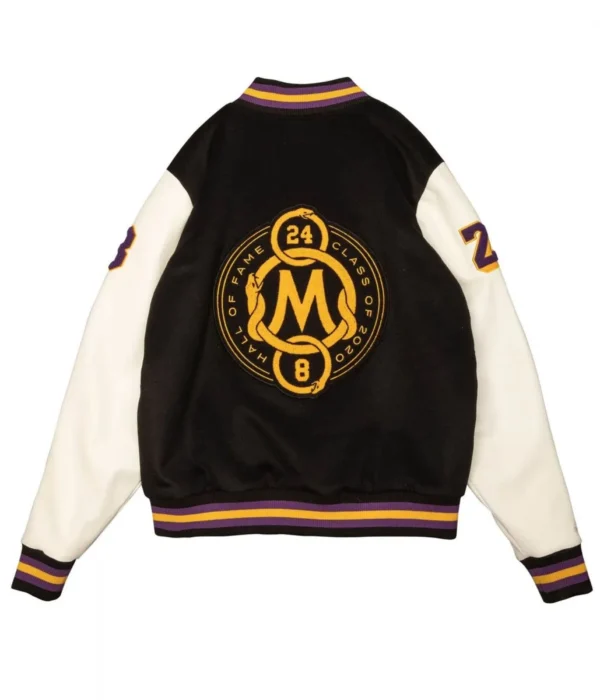 LA Lakers Black Mamba Hall of Fame Kobe Bryant Varsity Jacket