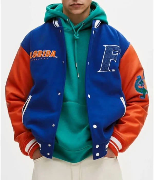 Florida Gators Letterman Royal Blue/Orange Jacket