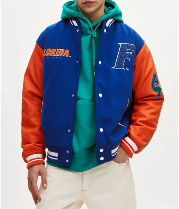 Florida Gators Letterman Royal Blue/Orange Jacket