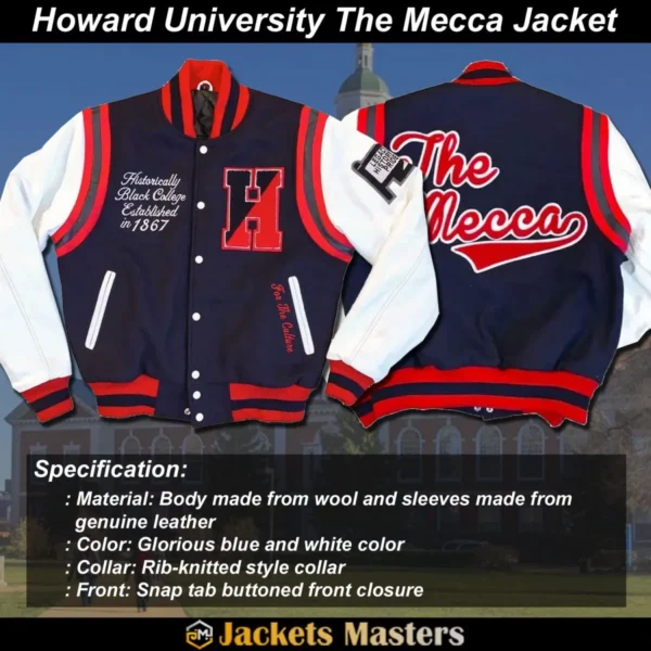 Howard University The Mecca Varsity Jacket