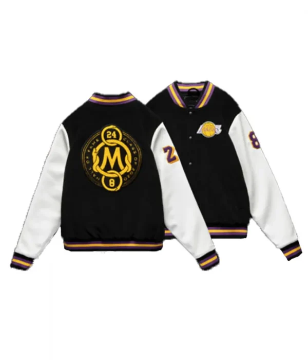 LA Lakers Black Mamba Hall of Fame Kobe Bryant Varsity Jacket