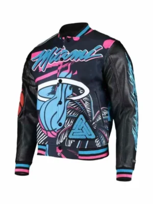 Miami Heat Pro Standard Black Pyramid Varsity Jacket