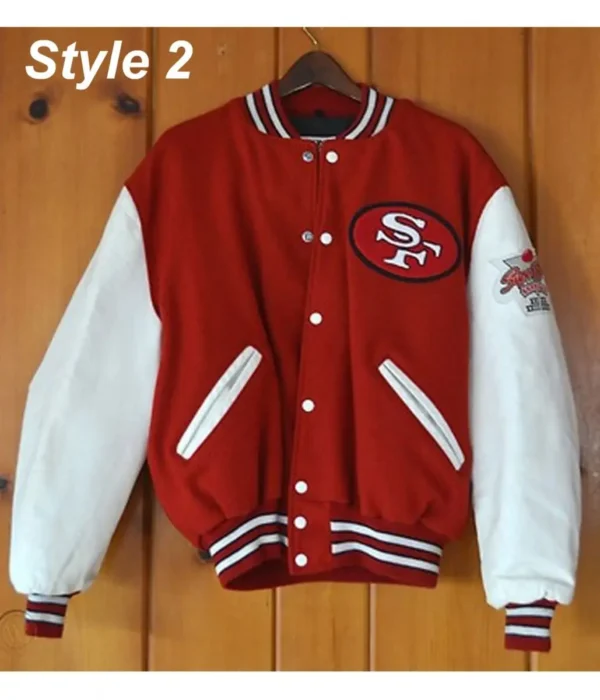 49ers SF Super Bowl Letterman Jacket