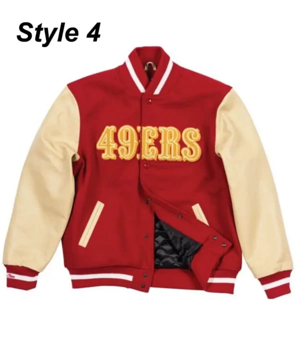 49ers SF Super Bowl Letterman Jacket