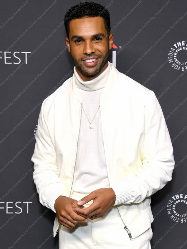 Lucien Laviscount Emily in Paris S03 White Jacket