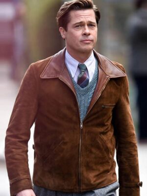 Allied Brad Pitt Leather Jacket