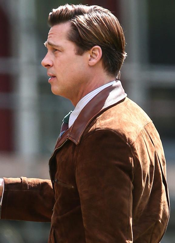 Allied Brad Pitt Leather Jacket