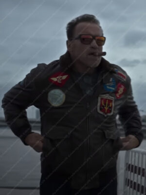 Arnold Schwarzenegger Flight Bomber Jacket