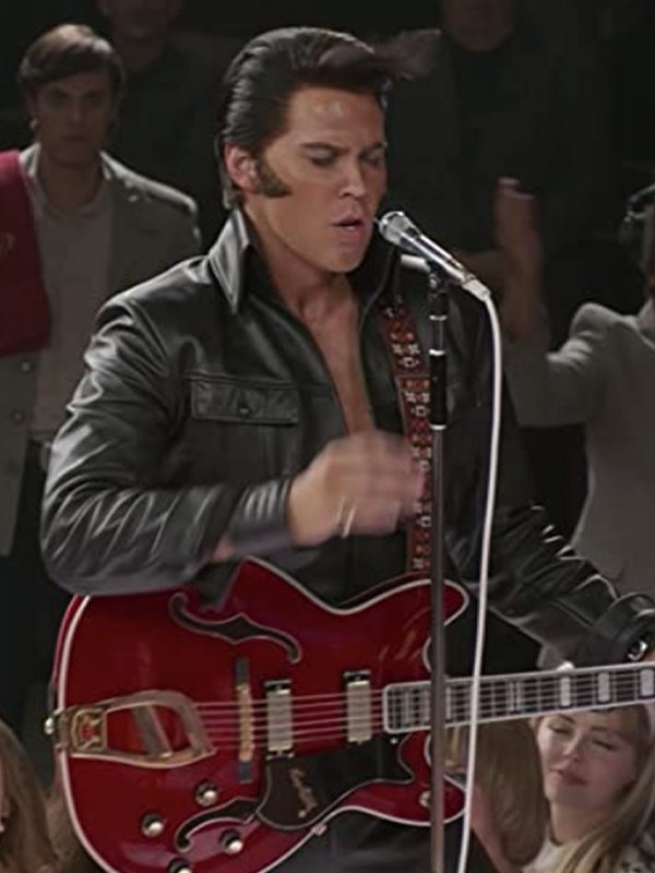 Austin Butler Elvis Black Leather Jacket