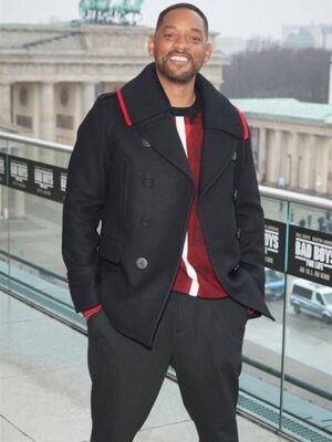 Bad Boys For Life Event Will Smith Black Pea Coat