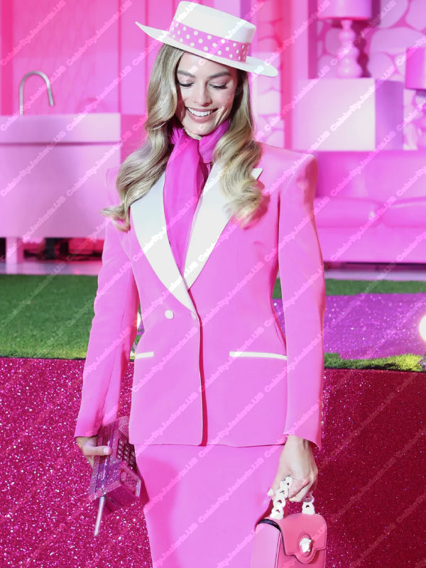 Margot Robbie Barbie Pink Blazer