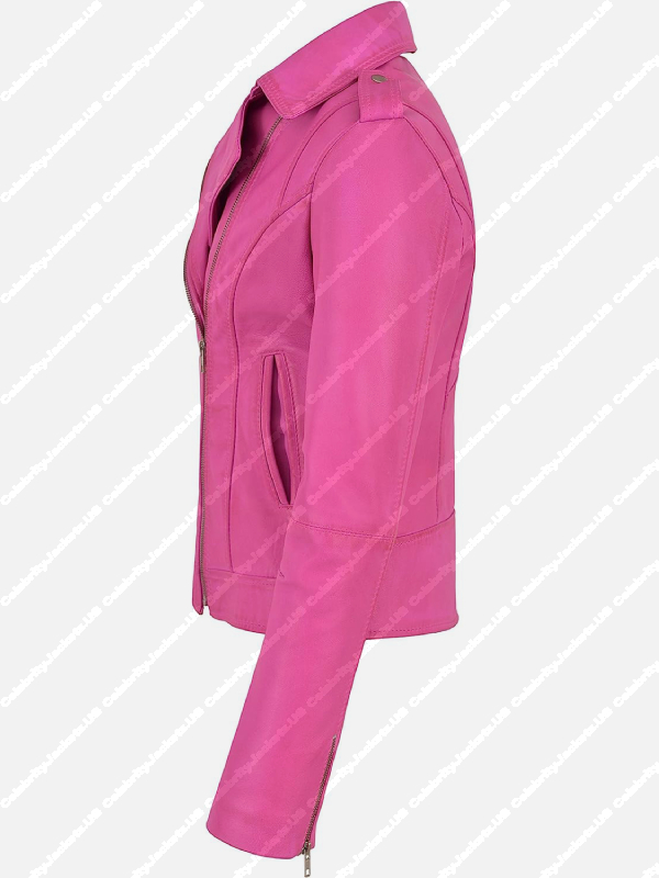 Margot Robbie Barbie Pink Leather Jacket