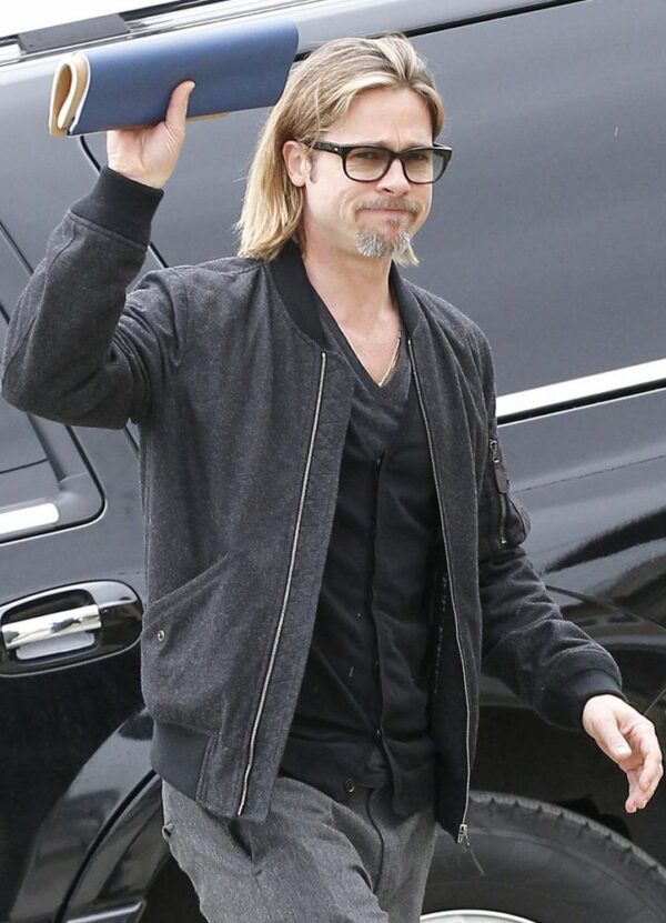 Brad Pitt Bomber Jacket