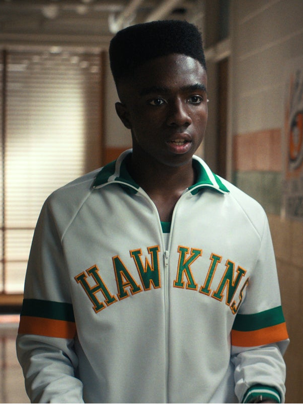 Stranger Things Season 4 Lucas Sinclair White Jacket