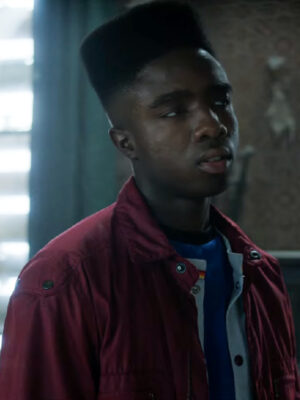 Stranger Things 4 Lucas Sinclair Red Jacket