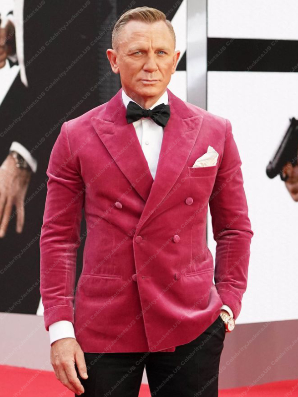 Daniel Craig Pink Tuxedo Jacket