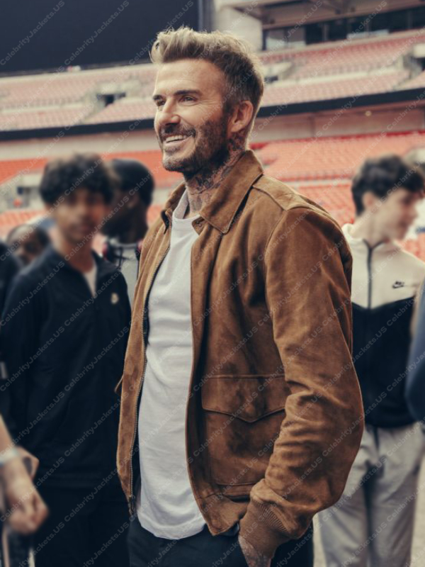 Save Our Squad David Beckham Leather Jacket