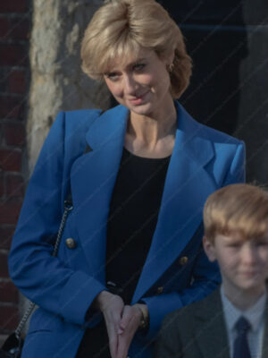 Princess Diana The Crown S05 Blue Coat