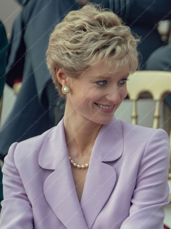 Princess Diana The Crown S05 Purple Coat