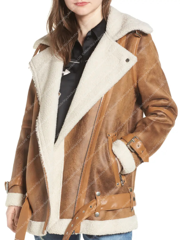 Eden McCoy General Hospital Shearling Jacket