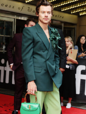 My Policeman Premiere Harry Styles Green Suit