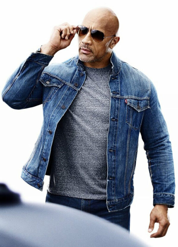 Hobbs & Shaw Dwayne Johnson Denim Jacket