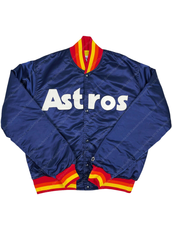 Houston Astros Starter Satin Bomber Jacket