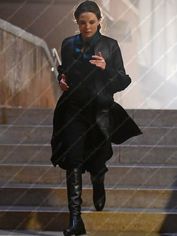 Mission Impossible 7 Rebecca Ferguson Leather Coat