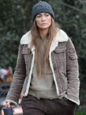 The Mother Jennifer Lopez Shearling Jacket