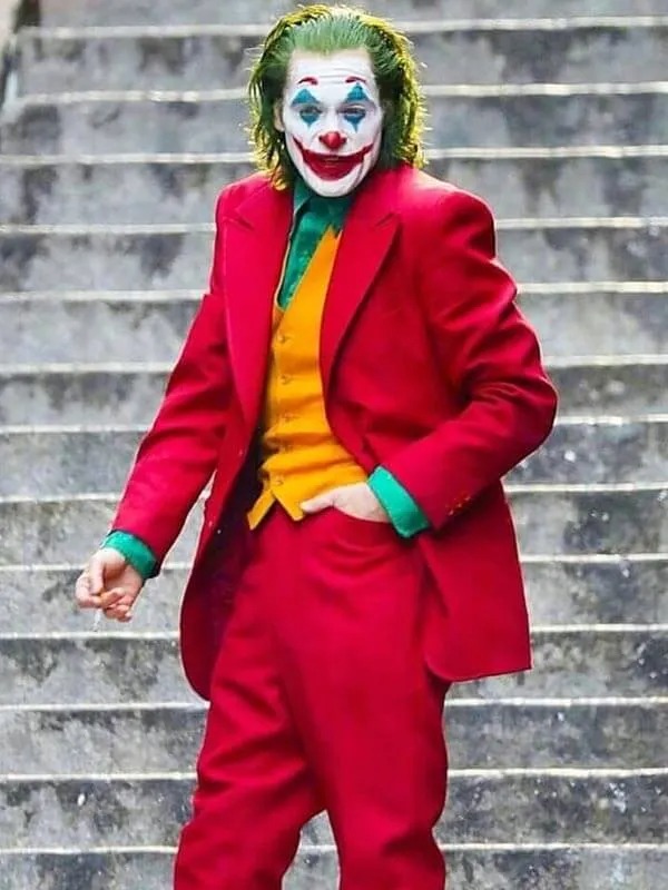 Joaquin Phoenix Joker Red Tuxedo Suit