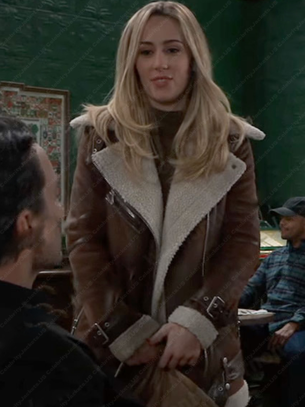 Eden McCoy General Hospital Shearling Jacket